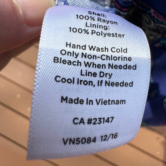 ***LOOK***LOWER PRICE! Talbots Royal Blue paisley maxi dress Talbots-size 8P-EUC - Picture 7 of 13